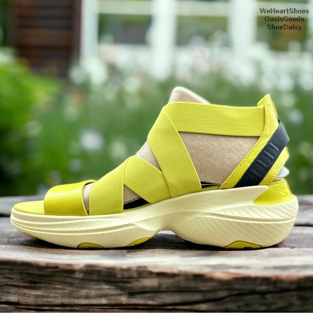 NIB Sorel Explorer Blitz Multistrap Sport Sandal Bolt Bolt Hint Neon Yellow - Picture 10 of 16